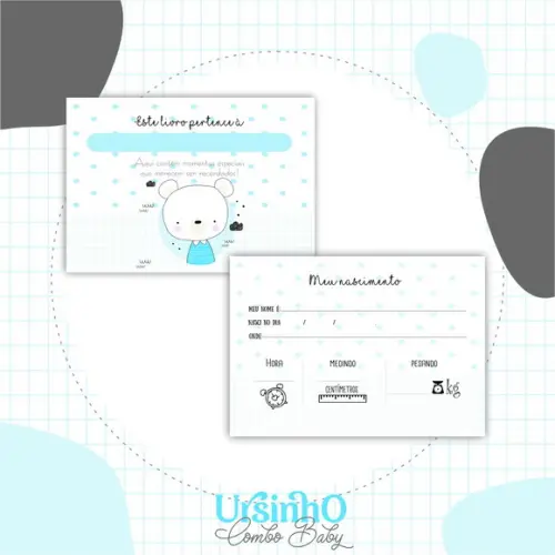 Arquivo Digital - Livro do Bebe - Ursinho 05