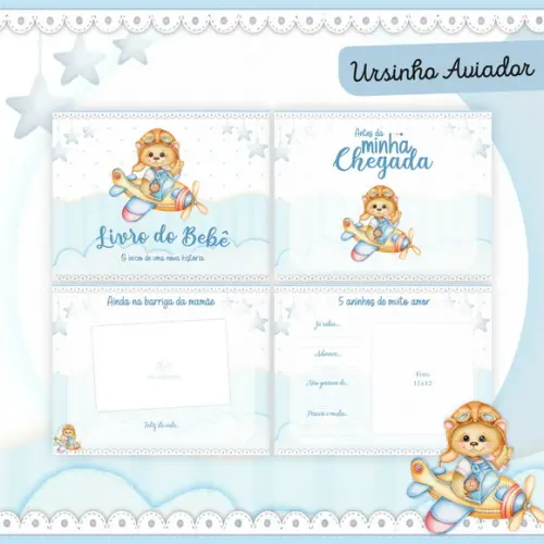 Arquivo Digital - Livro do Bebe - Ursinho Aviador 02
