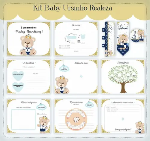Arquivo Digital - Livro do Bebe - Ursinho Realeza