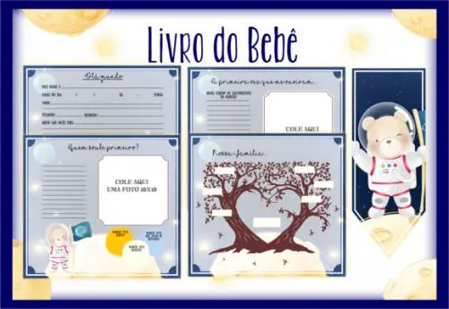 Arquivo Digital - Livro do Bebe - Urso Astronauta