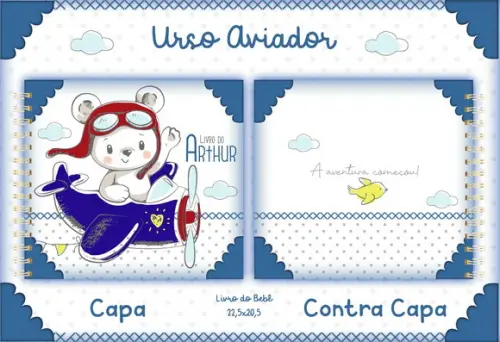 Arquivo Digital - Livro do Bebe - Urso Aviador 04
