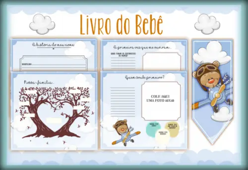 Arquivo Digital - Livro do Bebe - Urso Aviador 02