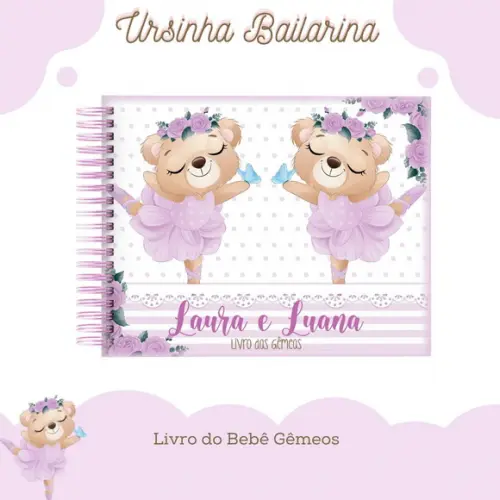 Arquivo Digital - Livro do Bebe - Usinha Bailarina Gemeas
