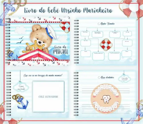 Arquivo Digital - Livro do Bebe - Urso Marinheiro 02