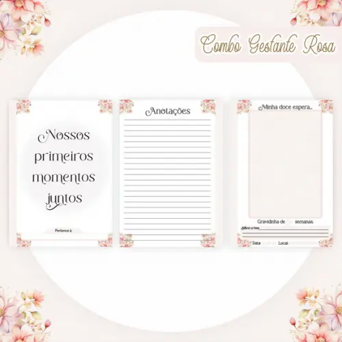 Arquivo Digital - Mamãe - Combo Gestante Rosa