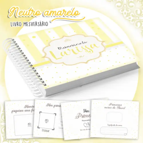 Arquivo Digital - Mesversario - Neutro Amarelo