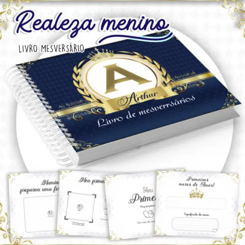 Arquivo Digital - Mesversario - Realeza Menino