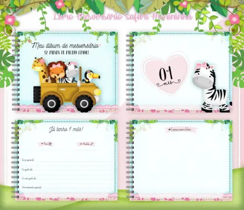Arquivo Digital - Mesversario - Safari Menina 02