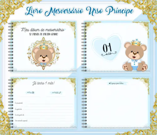 Arquivo Digital - Mesversario - Urso Principe
