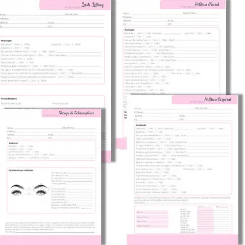 Arquivo Digital - Outros - Pack Fichas Anamnese