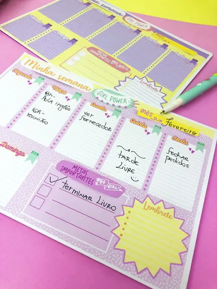 Arquivo Digital - Planner Semanal A5