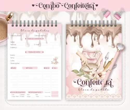Arquivo Digital - Profissões - Combo Confeiteira 02
