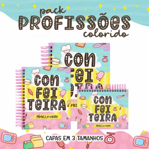Arquivo Digital - Profissões -Combo Confeiteira