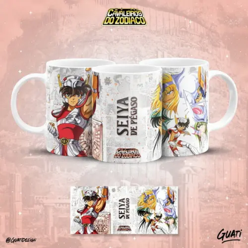 Arquivo Digital - Sublimação - Caneca Cavaleiros do Zodiaco