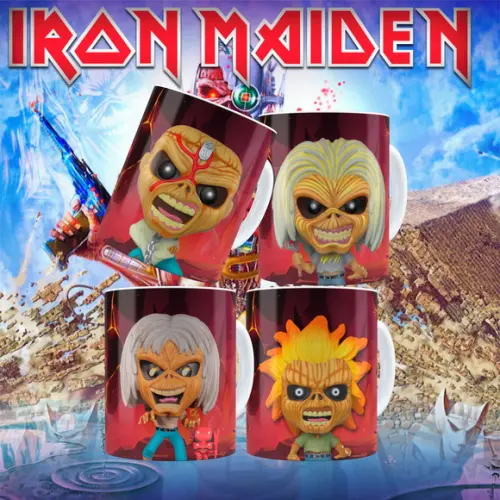 Arquivo Digital - Sublimação - Caneca Iron Maiden