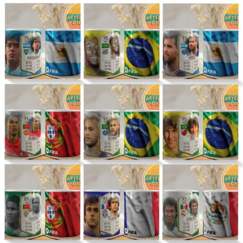 Arquivo Digital - Sublimação - Caneca Lendas do Futebol