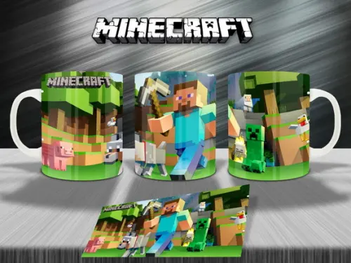 Arquivo Digital - Sublimação - Caneca Minecraft