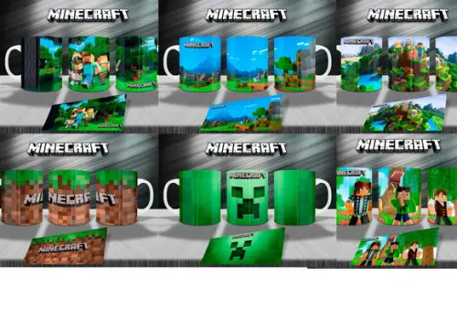 Arquivo Digital - Sublimação - Caneca Minecraft