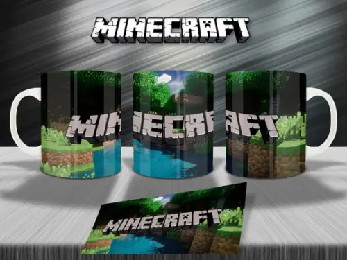 Arquivo Digital - Sublimação - Caneca Minecraft