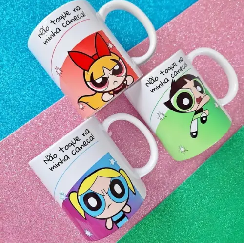 Arquivo Digital - Sublimação - Caneca Meninas Super Poderosa