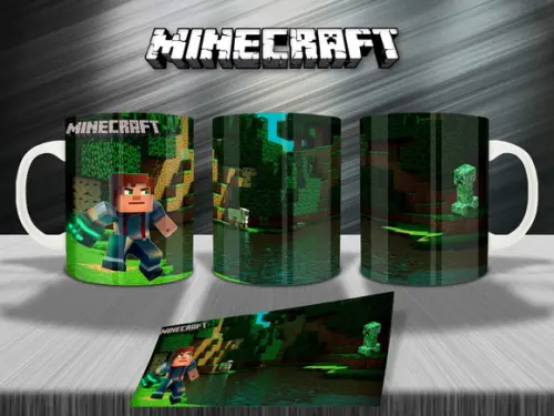 Arquivo Digital - Sublimação - Caneca Minecraft