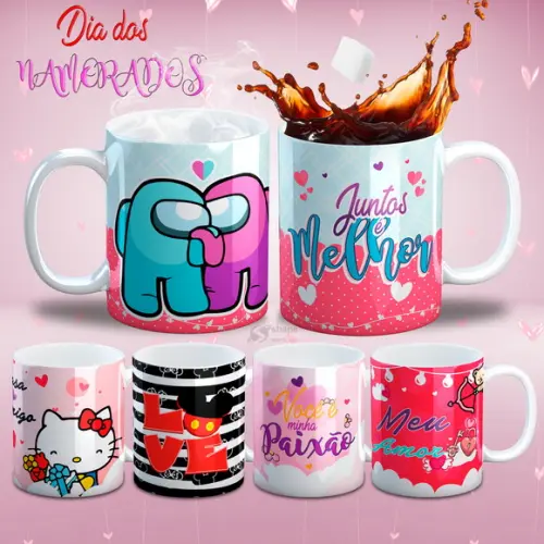 Arquivo Digital - Sublimação - Caneca Namorados 01