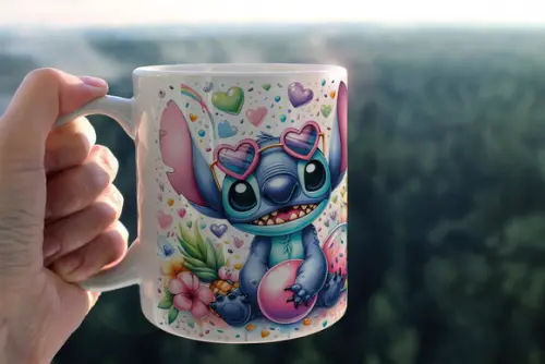 Arquivo Digital - Sublimação - Caneca Stitch