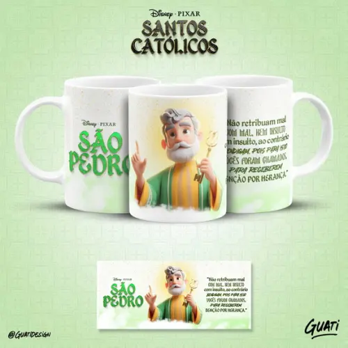 Arquivo Digital - Sublimação - Caneca Santinhos Catolicos