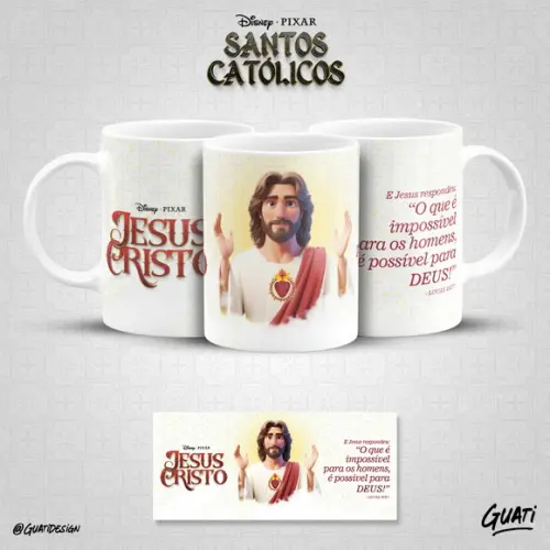 Arquivo Digital - Sublimação - Caneca Santinhos Catolicos