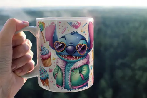 Arquivo Digital - Sublimação - Caneca Stitch