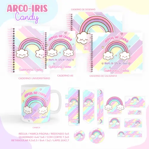 Arquivo Digital - Volta as Aulas - Arco Iris Candy