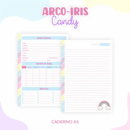 Arquivo Digital - Volta as Aulas - Arco Iris Candy