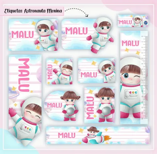 Arquivo Digital - Volta as Aulas - Astronauta Menina