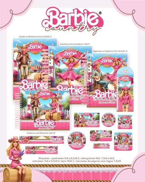 Arquivo Digital - Volta as Aulas - Barbie Cowntry 2026