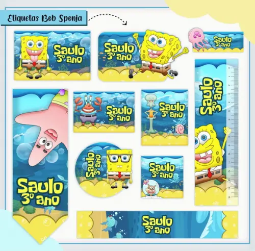 Arquivo Digital - Volta as Aulas - Bob Esponja