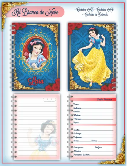 Arquivo Digital - Volta as Aulas - Branca de Neve