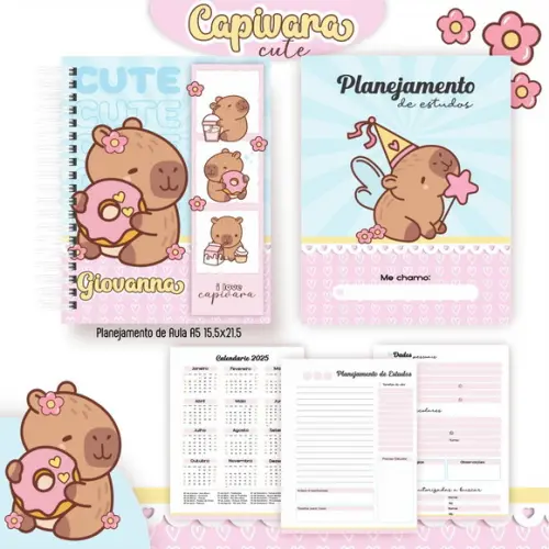 Arquivo Digital - Volta as Aulas - Capivara Cute