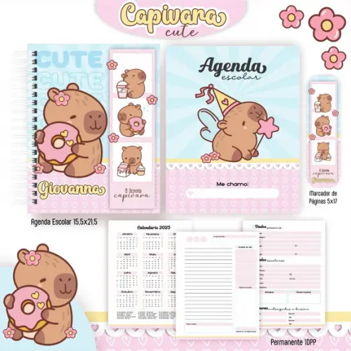 Arquivo Digital - Volta as Aulas - Capivara Cute