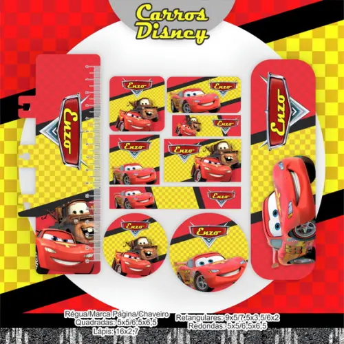 Arquivo Digital - Volta as Aulas - Carros Disney
