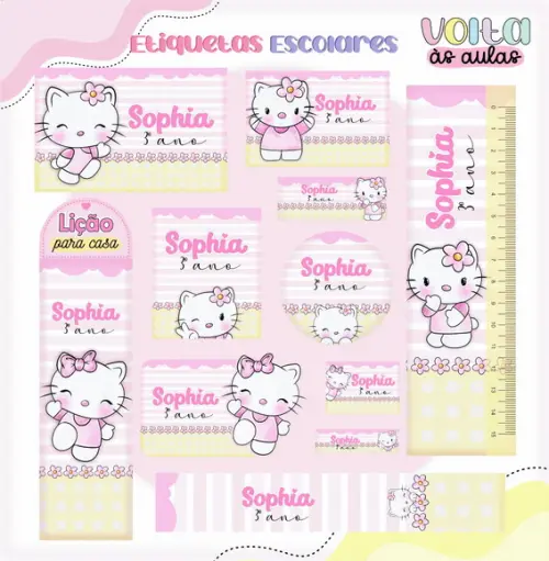 Arquivo Digital - Volta as Aulas - Hello Kitty 02