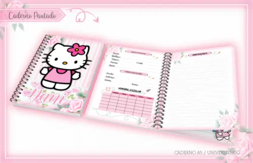 Arquivo Digital - Volta as Aulas - Hello Kitty