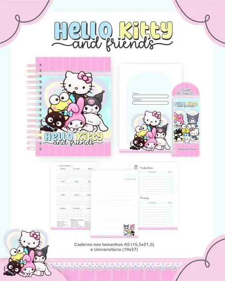 Arquivo Digital - Volta as Aulas - Hello Kitty And Friends