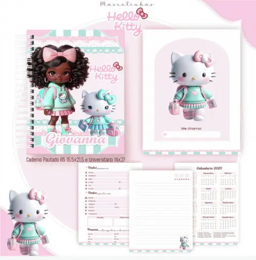 Arquivo Digital - Volta as Aulas - Hello Kitty Mascote