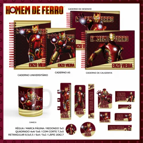 Arquivo Digital - Volta as Aulas - Homem de Ferro