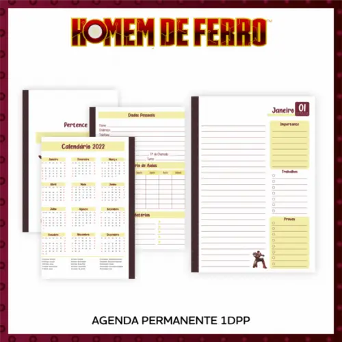 Arquivo Digital - Volta as Aulas - Homem de Ferro
