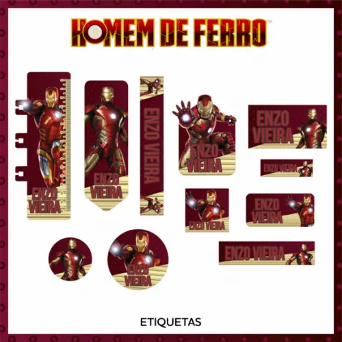 Arquivo Digital - Volta as Aulas - Homem de Ferro