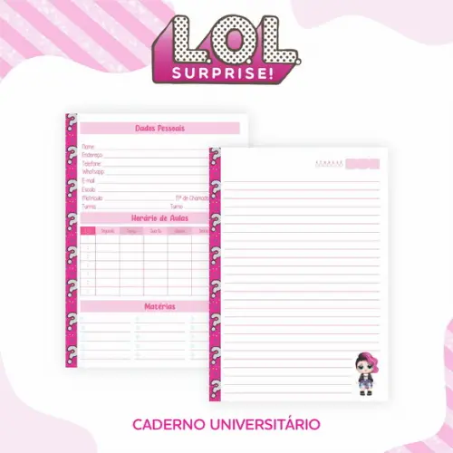 Arquivo Digital - Volta as Aulas - Lol Surprise