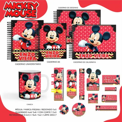 Arquivo Digital - Volta as Aulas - Mickey Mouse