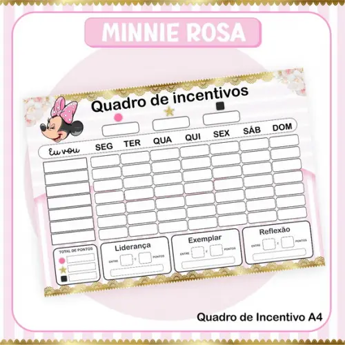 Arquivo Digital - Volta as Aulas - Minnie Rosa Luxo
