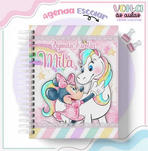 Arquivo Digital - Volta as Aulas - Minnie Unicornio